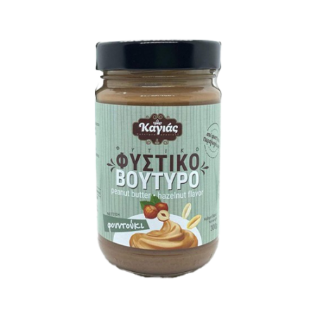 Φυστικοβούτυρο με πραλίνα φουντουκιού χωρίς ζάχαρη 300gr