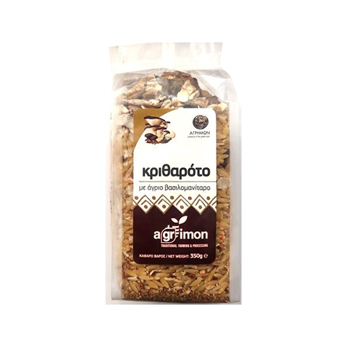Κριθαρότο με άγριο Βασιλομανίταρο 350gr