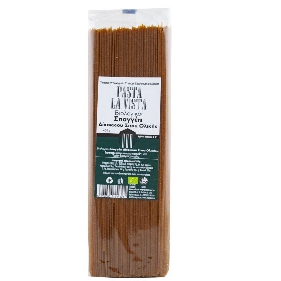 Σπαγγέτι Δίκκοκου Σίτου Βιολογικά Ολικής 400Gr Pasta La Vista