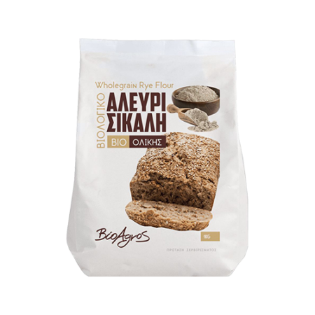 Αλεύρι Σίκαλης Ολικής Άλεσης Βιοαγρός 1kg