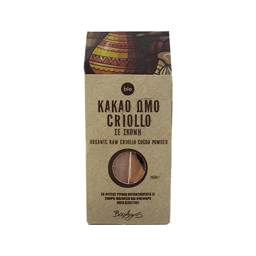 Βιολογικό Ακατέργαστο Κακάο Criollo σε Σκόνη 200gr