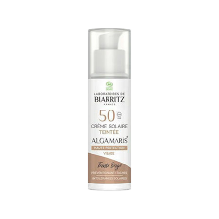 Laboratoires Biarritz Alga Maris Bio Tinted Face Sun Cream Beige SPF50 50 ml