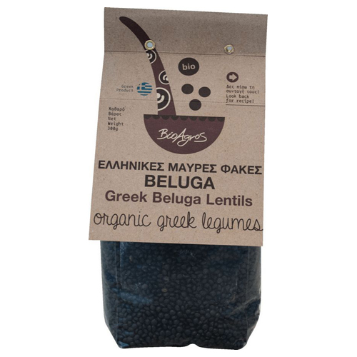Φακές μαύρες Beluga 500gr Βιοαγρός