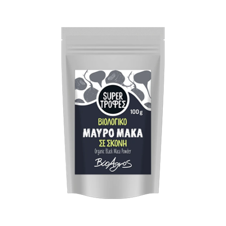 Υπερτροφή Μάκα Μαύρο σε σκόνη 100g Bio